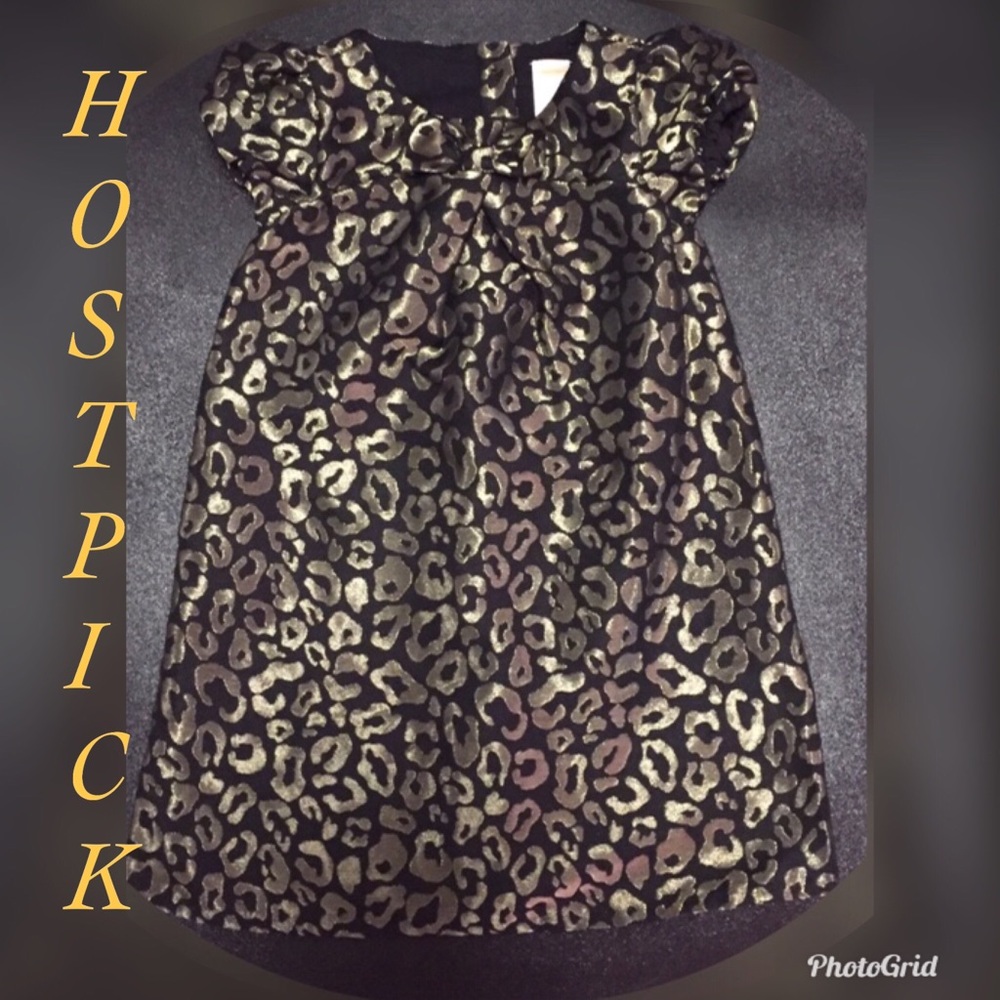 SASSY GYMBOREE BLACK & GOLD GIRLS DRESS
